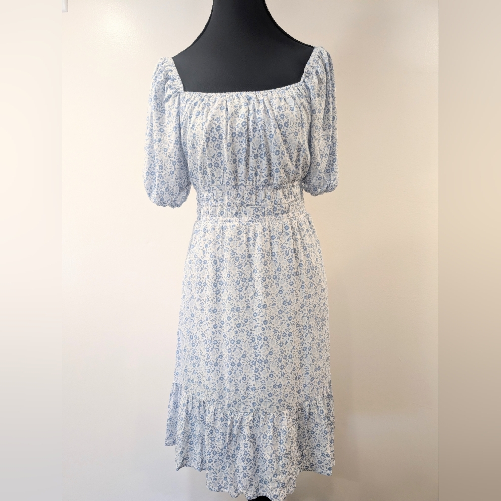 Floral Blue Dress